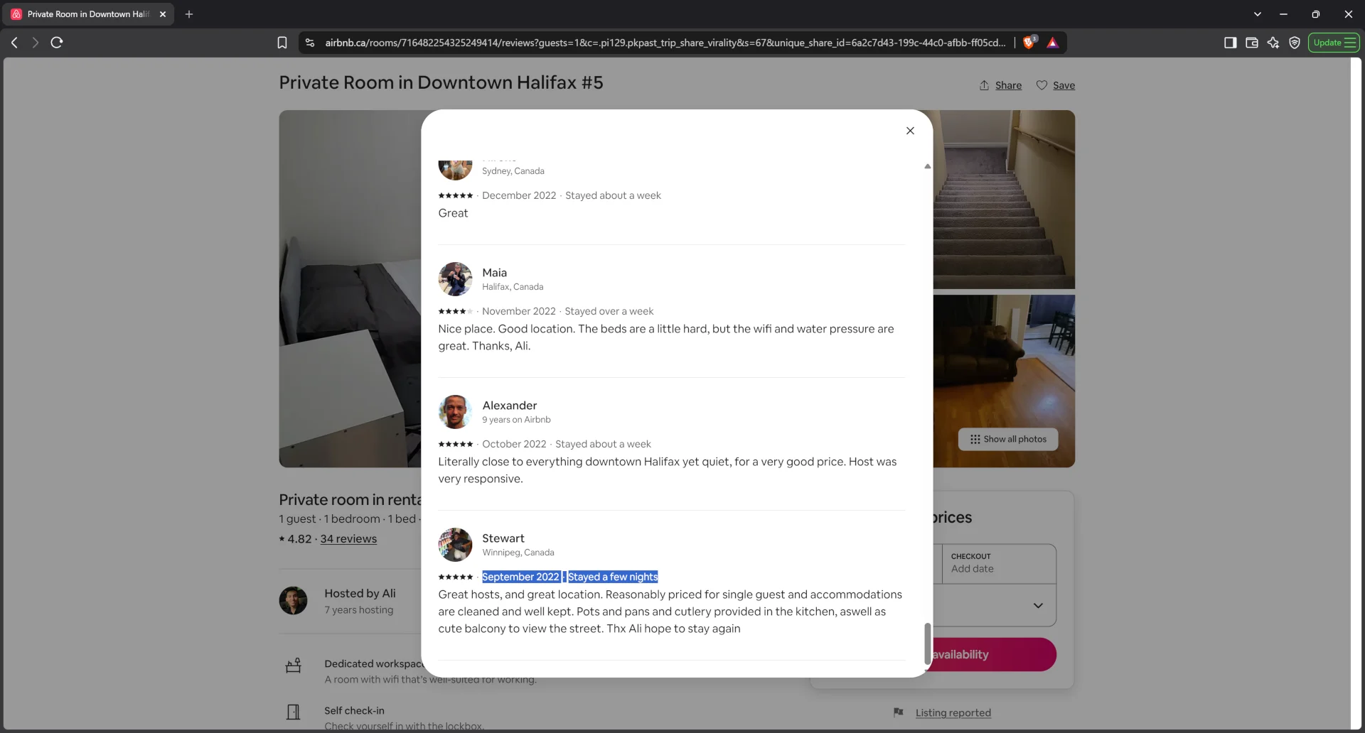 The Airbnb mice host’s listing review in 2022