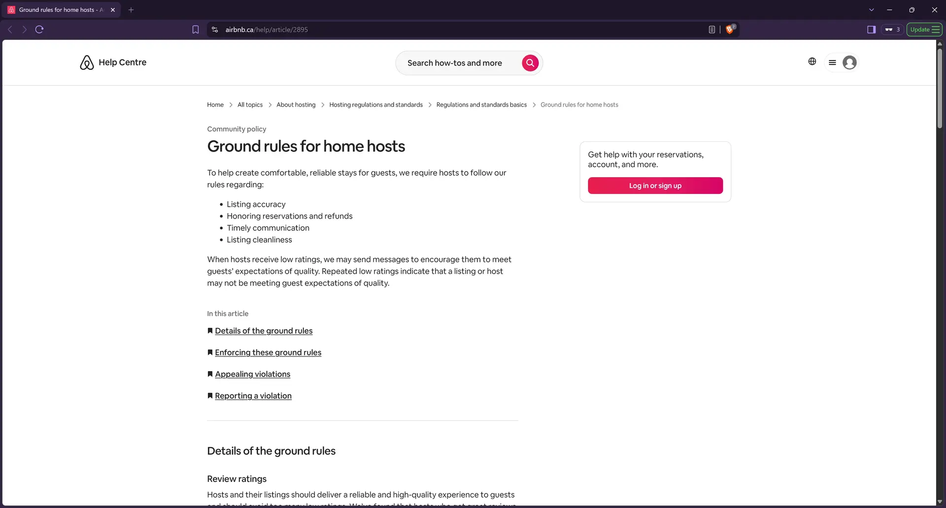 Airbnb Community policy - Ground rules for home hosts for mice issue