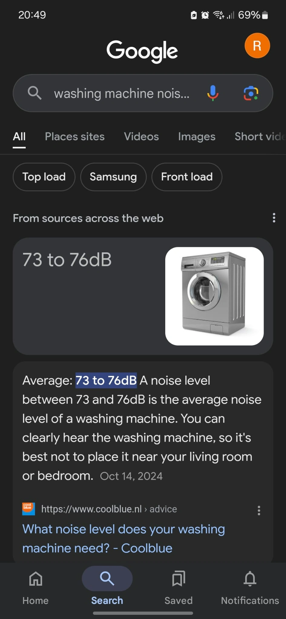Small Claims Court landlord evidence: landlord showing Google search of noise information from the Netherlands, which does not have legal effects in Canada