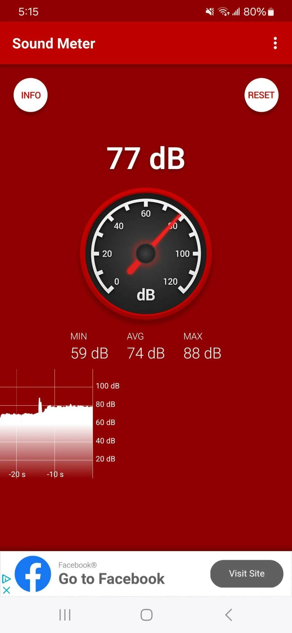 Small Claims Court tenant evidence: washer noise level was 77 db