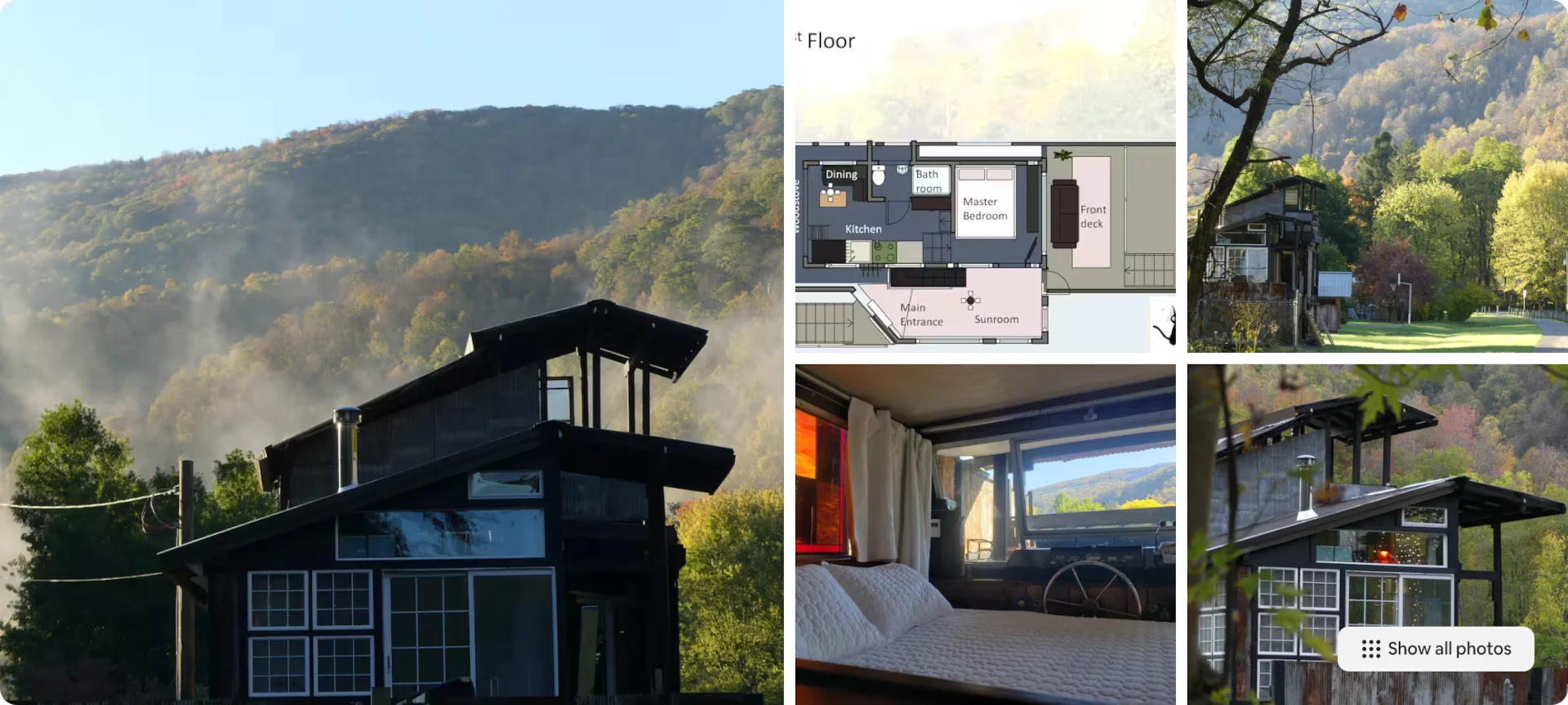 Airbnb host Hannah1263 listing: Sky View on the Rail Trail