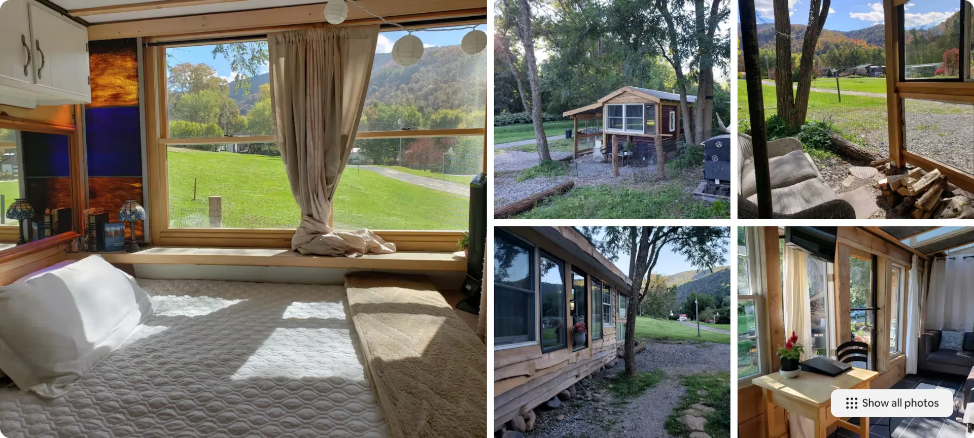 Airbnb host Hannah1263 listing: Cozy Camper on the Rail Trail