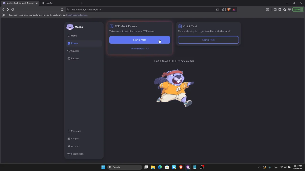 Mocko.ai listening test