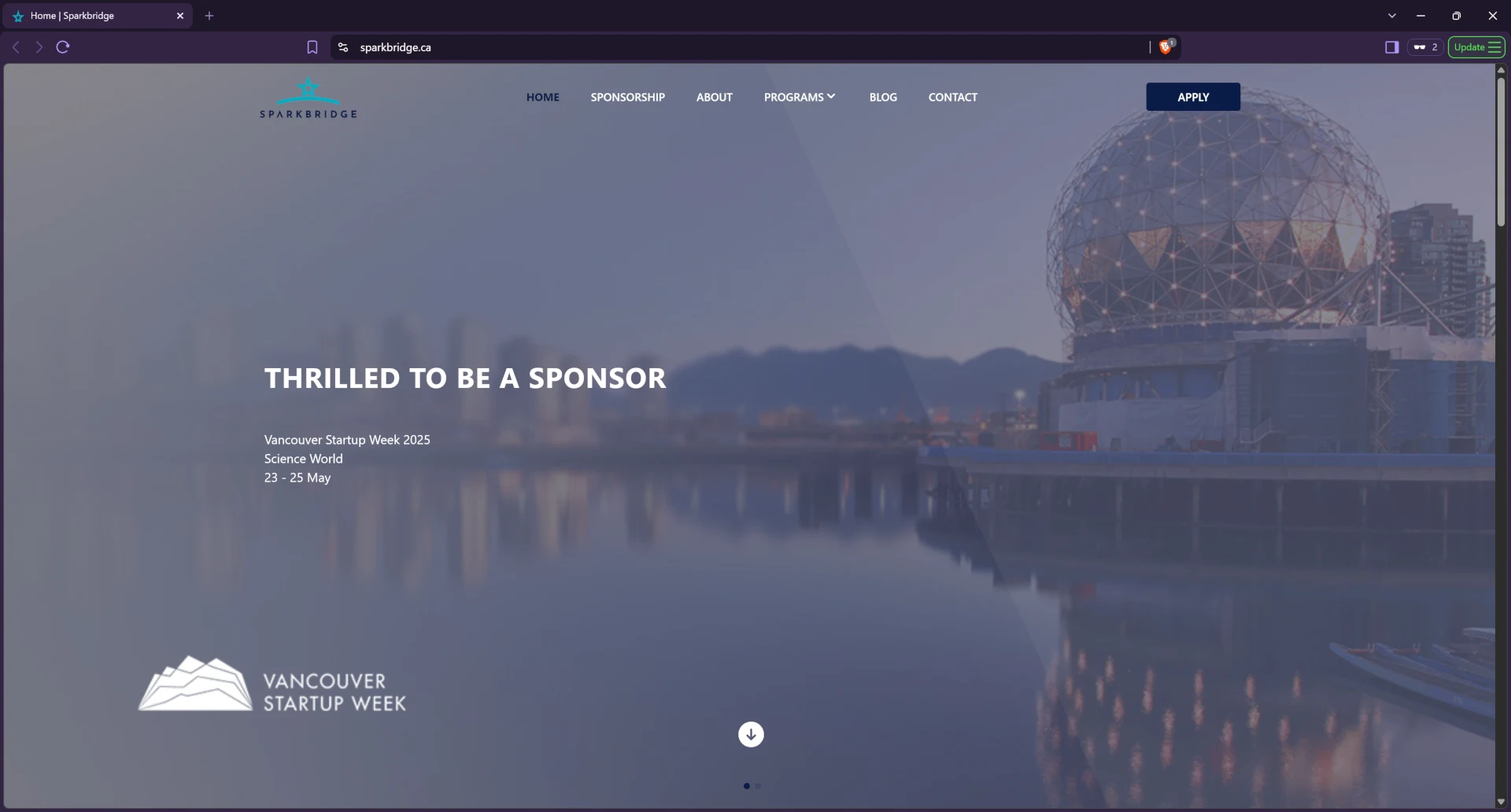 SparkBridge Incubator Ltd website